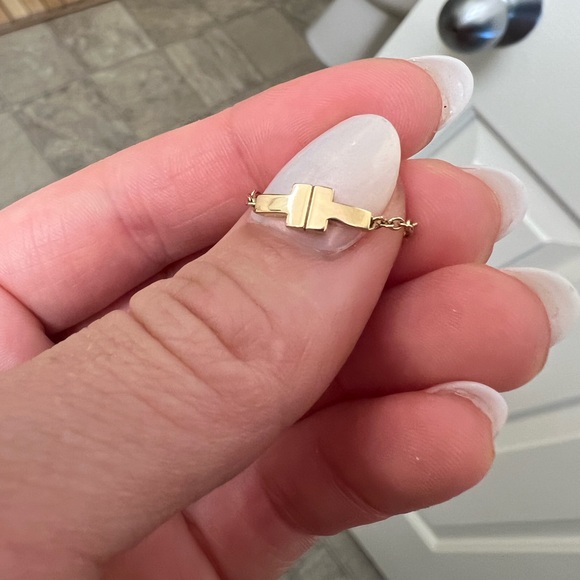 Tiffany Rose gold T ring - Picture 3 of 4